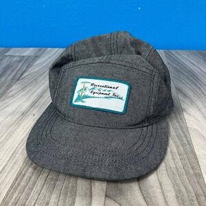 Vtg REI Hat Men's Adjustable Gray 5-Panel Outdoor Recreational Equipment